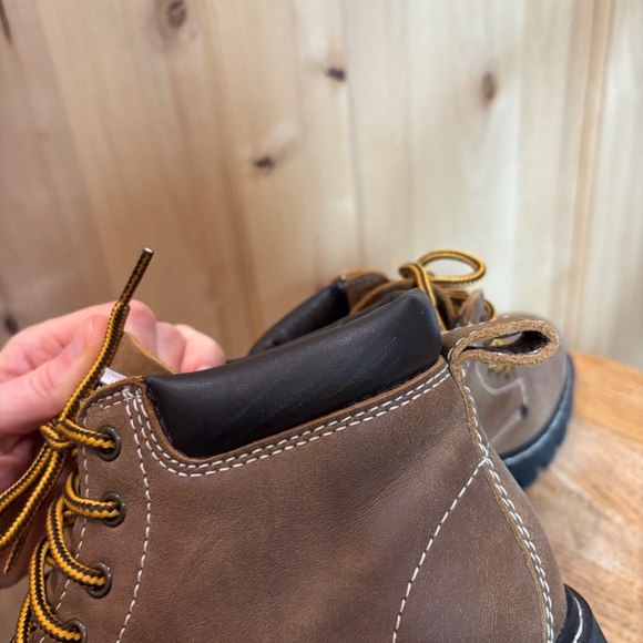 Roots Tuff Leather Boots Tan/Brown 7.5 - Picture 7 of 13